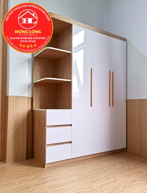 Tủ áo 3 cánh 1 kệ màu hy89 kết hợp vc01 giá rẻ mỹ tho 