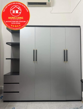 Tủ áo 4 cánh 1 kệ nhựa cao cấp vincoplast giá rẻ Mỹ tho 
