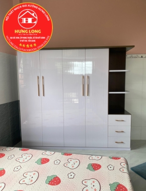 Tủ áo 4 cánh 1 kệ 