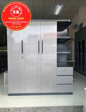 TỦ NHỰA CAO CẤP KÈM KỆ TRANG TRÍ