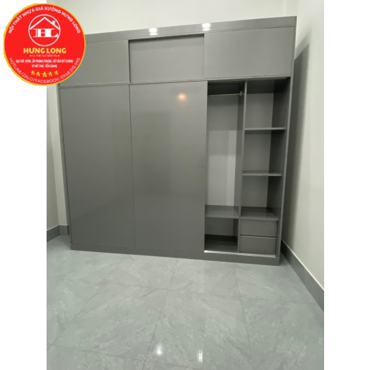 Tủ áo cửa lùa 2 tầng nhựa cao cấp vincoplast giá rẻ Mỹ tho 