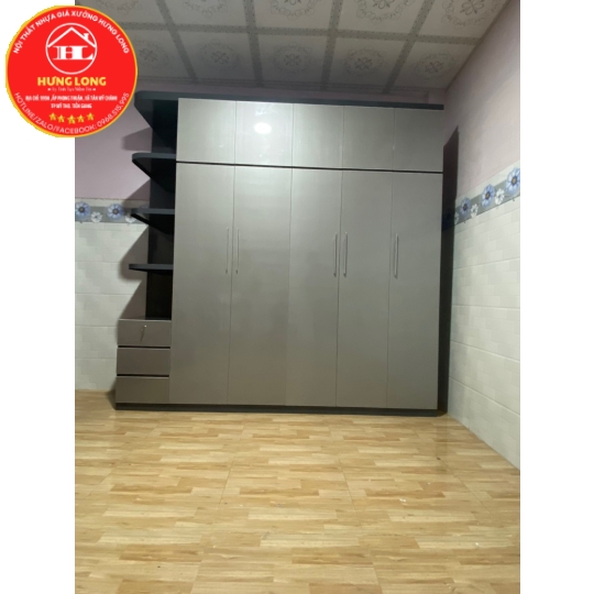 Tủ áo 2 tầng nhựa cao cấp màu vc35 kết hợp vc19 giá rẻ châu thành tiền Giang 