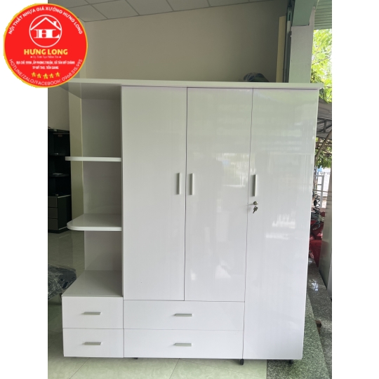 Tủ áo 3 cánh 1 kệ 