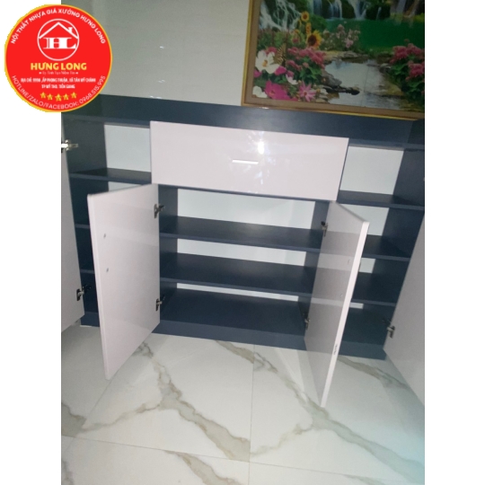 Tủ giày nhựa cao cấp vincoplast màu hy77 kết hợp vc01 Mỹ tho 