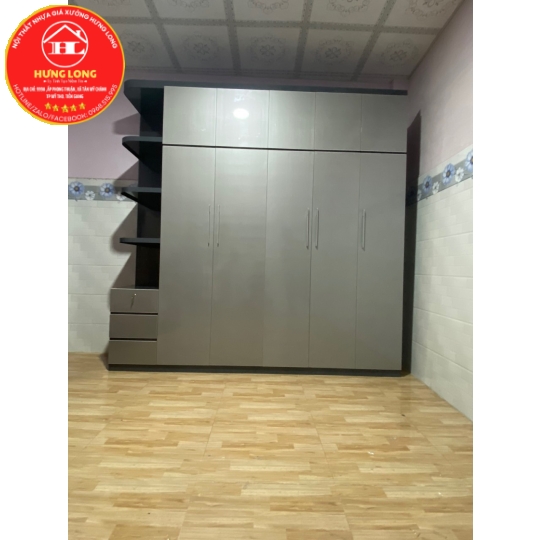 Tủ áo 2 tầng nhựa cao cấp màu vc35 kết hợp vc19 giá rẻ châu thành tiền Giang 