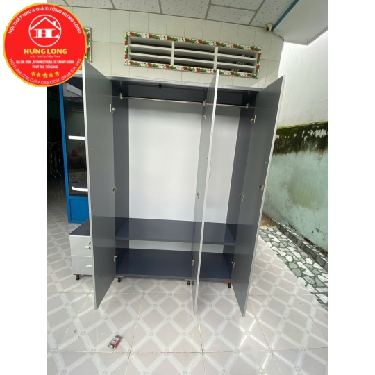TỦ NHỰA 3 CÁNH - XƯỞNG SẢN XUẤT NỘI THẤT NHỰA GIÁ RẺ